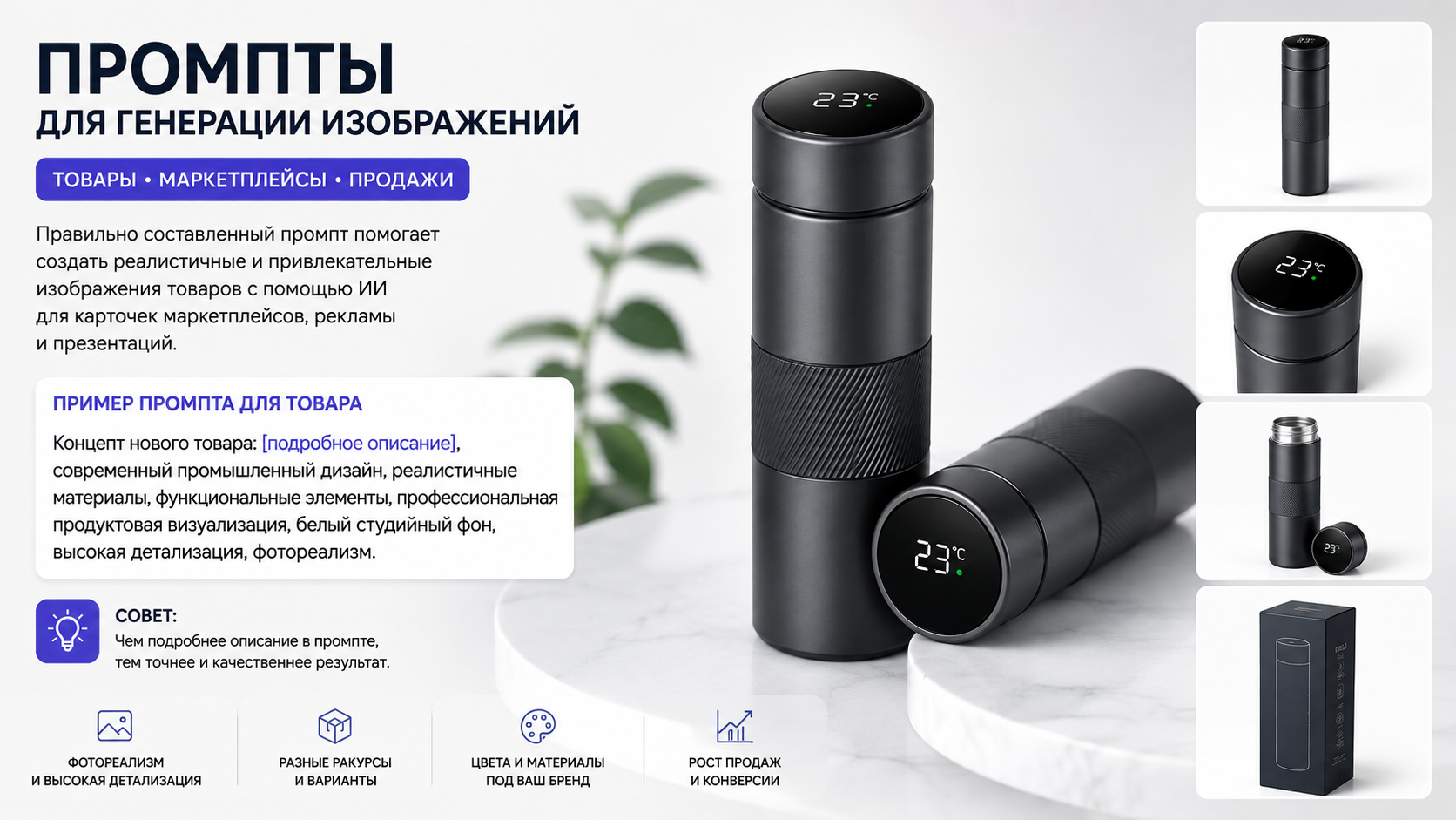 Промпты для фото: готовые примеры для создания красивых и реалистичных изображений с помощью ИИ