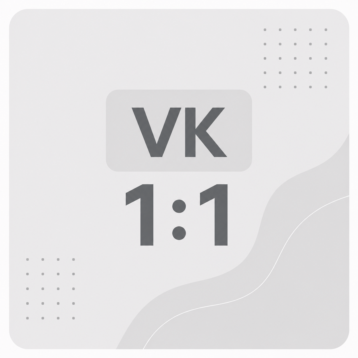 Пример карточки товара VK в квадратном формате 1:1 (1080×1080 px)