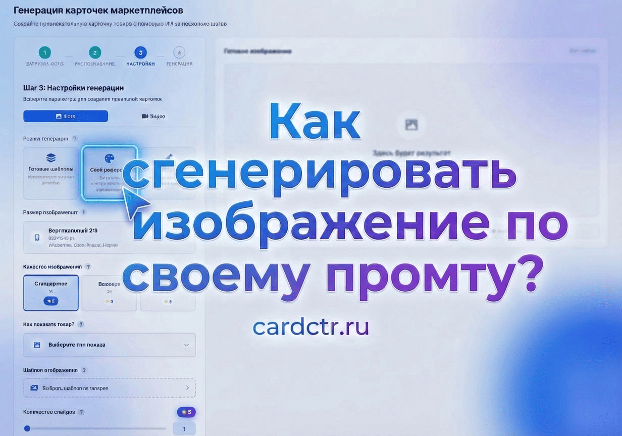 Как сгенерировать изображение по своему промту?